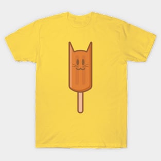 Cute Orange Popsicle Cat T-Shirt